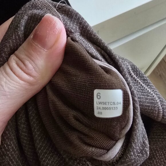 Lululemon Align High-Rise Pant 25" Diamond Texture Print Taupetastic Multi 6 - Picture 4 of 5